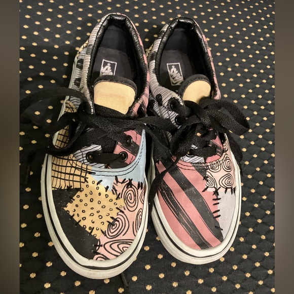 Vans Other - VANS Nightmare Before Christmas Disney Girls Sally Sneakers Kids Size 2